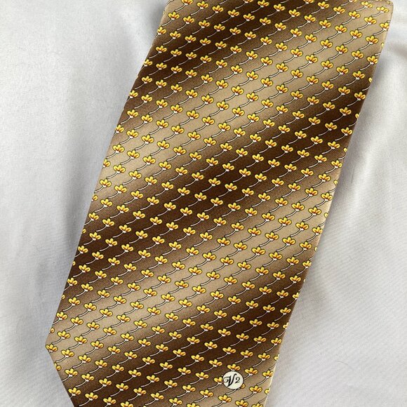 Versace Classic V2 Silk Gold Necktie Tie - LIKE NEW - Picture 4 of 5
